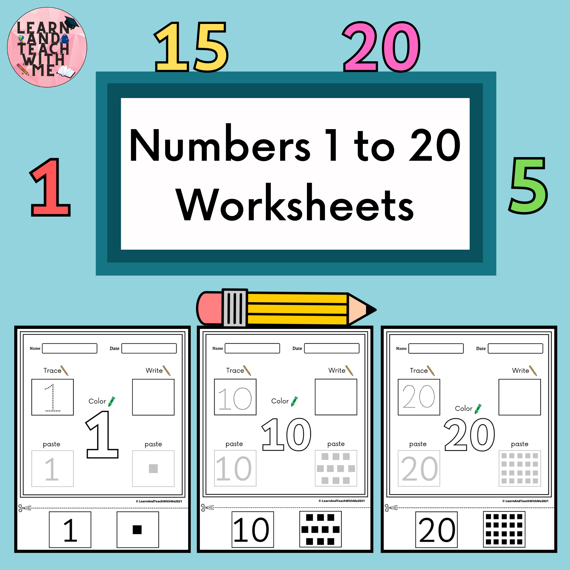 Number 1 20 Worksheets Activities Made By Teachers