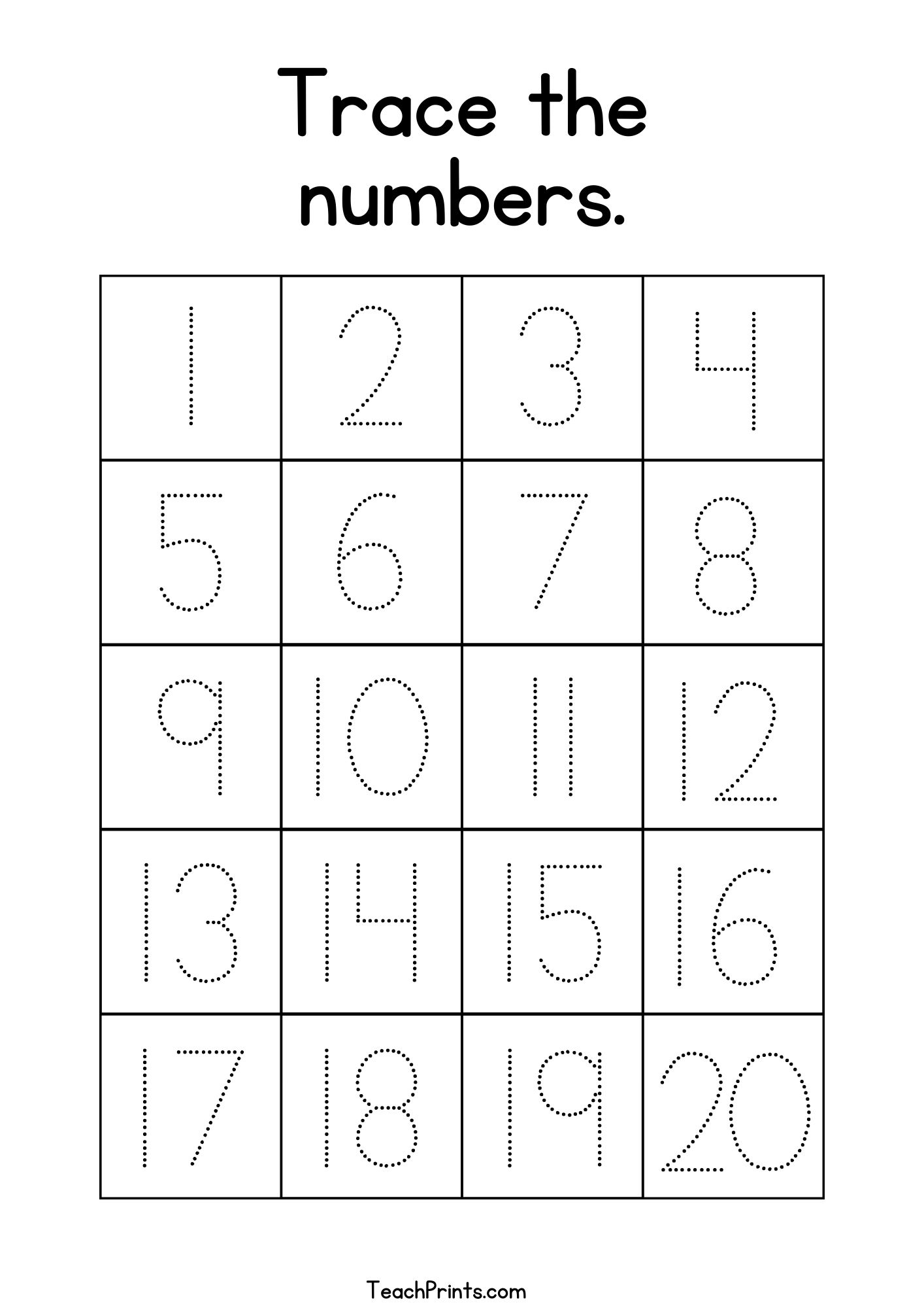 Number 4 Tracing Worksheets Free Printables Teach Prints