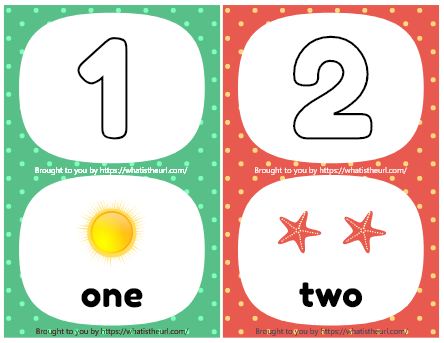Number Flash Cards Printable 1 To 20 Your Home Teacher
