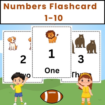 Numbers Flash Cards For Preschool Printable Number Cards 1 10 TPT