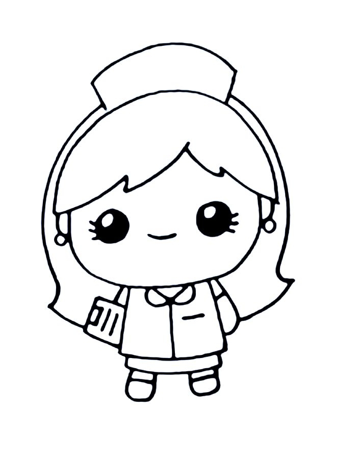 Nurse Coloring Pages Free Printable PDF 