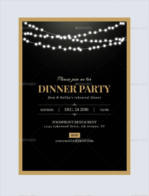 Official Dinner Invitation Card Template Free Infoupdate