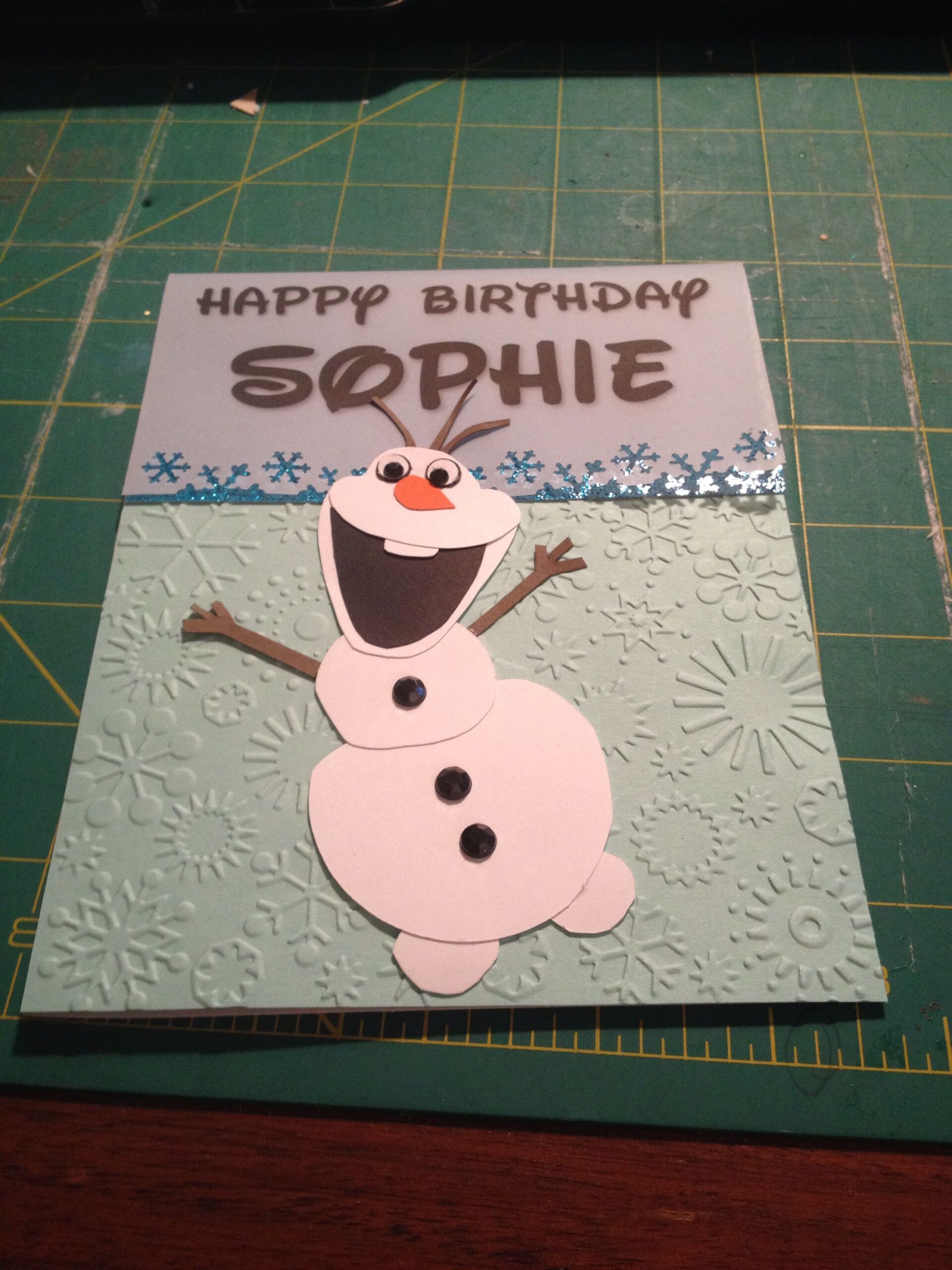 Olaf Birthday Card Olaf Birthday Birthday Cards Cards