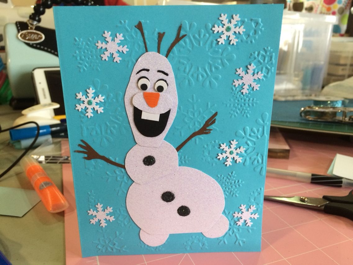 Olaf Birthday Card Olaf Birthday Frozen Birthday Birthday Cards 