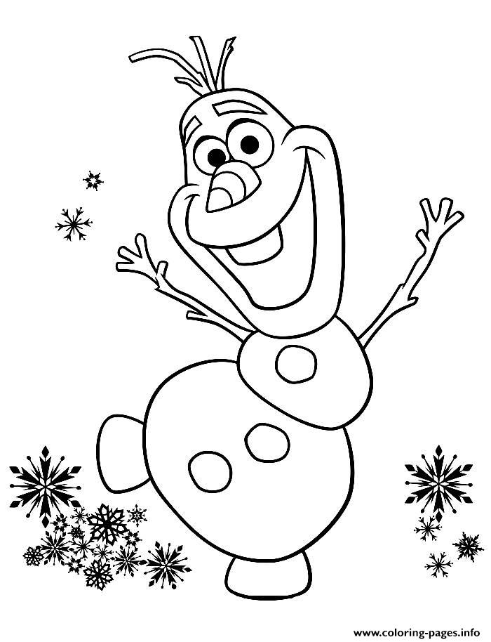 Olaf Coloring Book Page