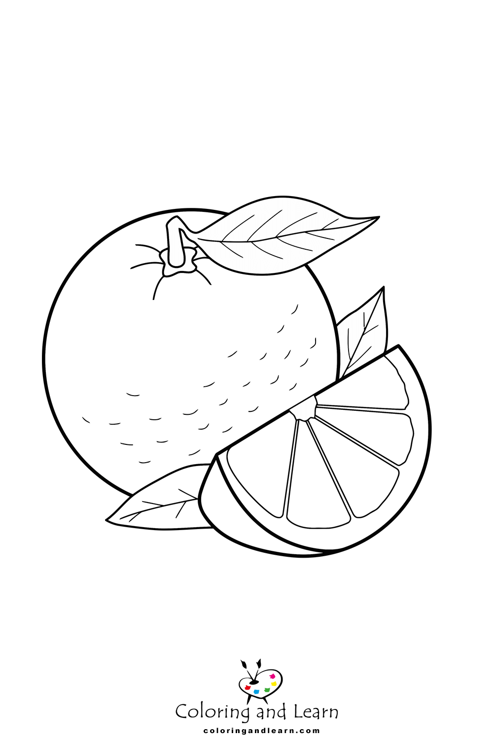 Orange Coloring Page