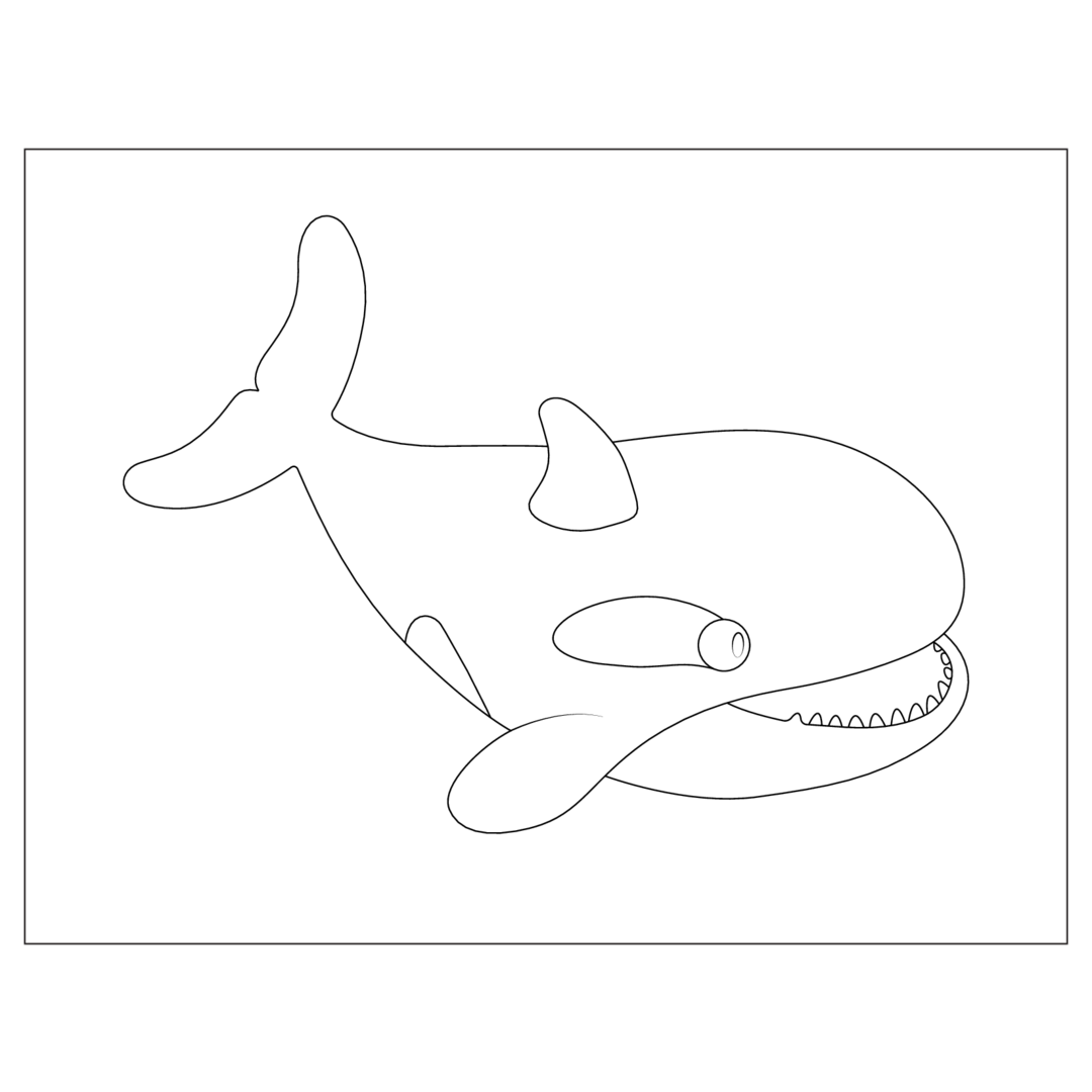 Orca Coloring Page