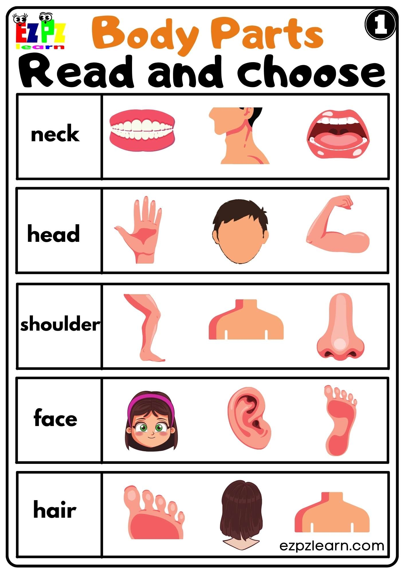 Our Bodies Kindergarten Worksheets K5 Learning Worksheets Library