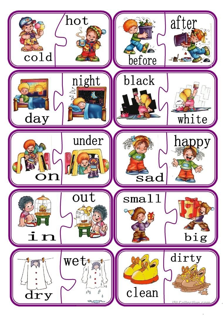 Outrageous Opposite Cards Printable Social Studies Coloring Worksheets