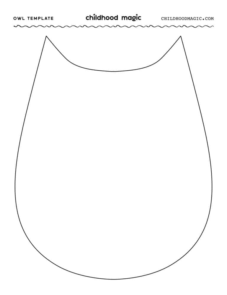 Owl Template Childhood Magic