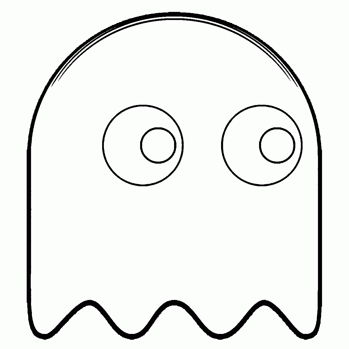 Pac Man Coloring Pages