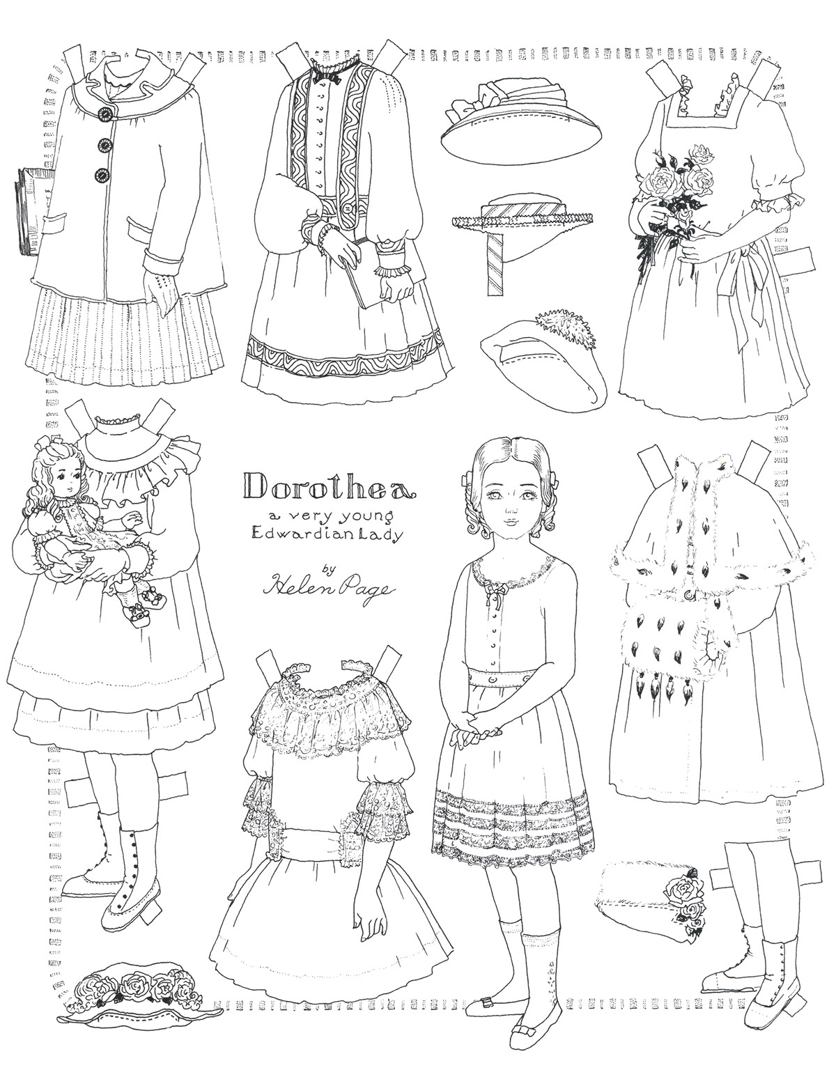 Paper Doll Coloring Pages ColoringMe