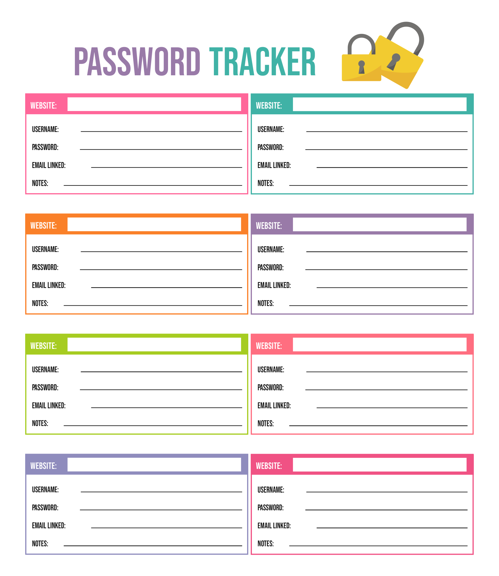 Password Form Printable Printable Forms Free Online