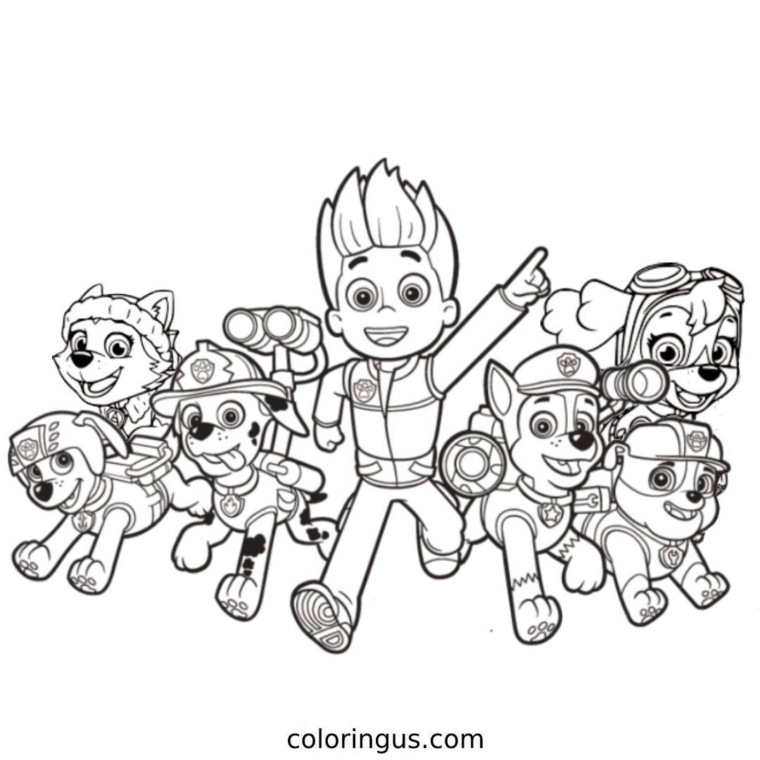 Printable Coloring Pages For Paw Patrol