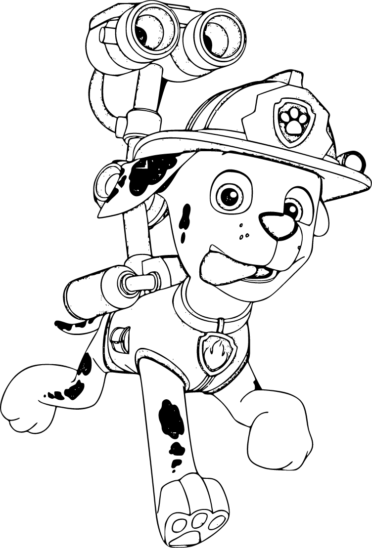 Paw Patrol Marshall Coloring Pages 20 Printable Sheets Simple To Draw