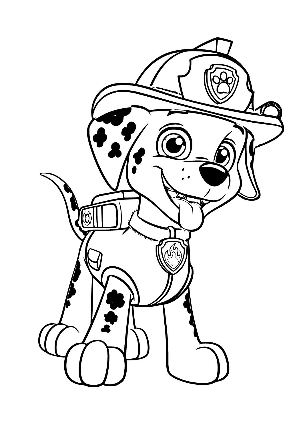 Paw Patrol Marshall Coloring Pages 20 Printable Sheets Simple To Draw 