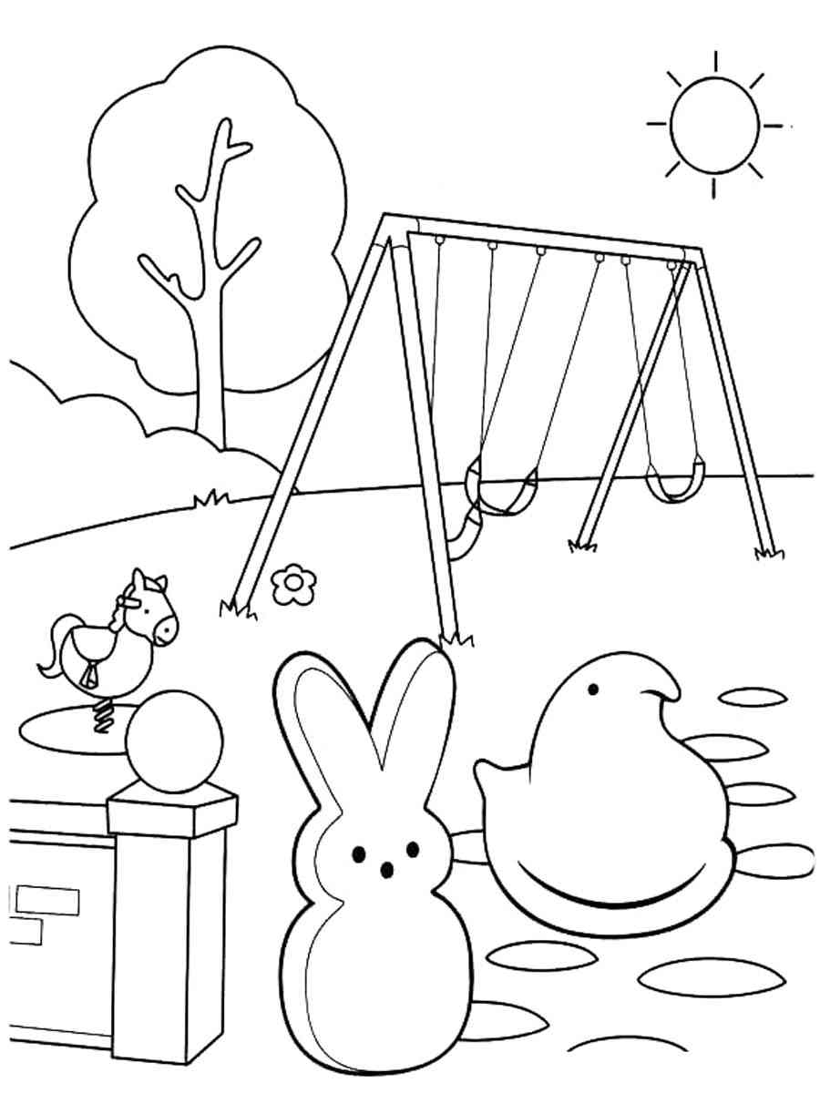 Peeps Coloring Pages