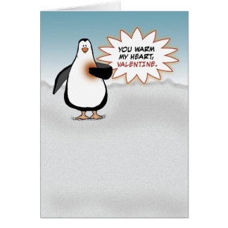 penguin valentine cards printable