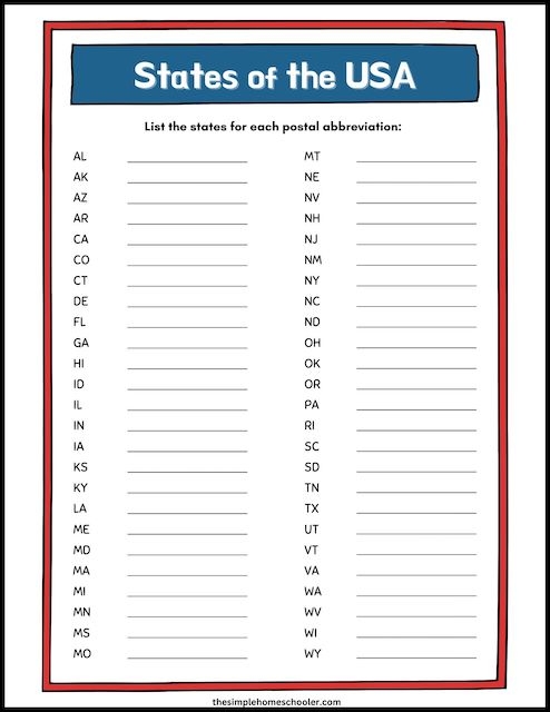 abbreviation worksheet
