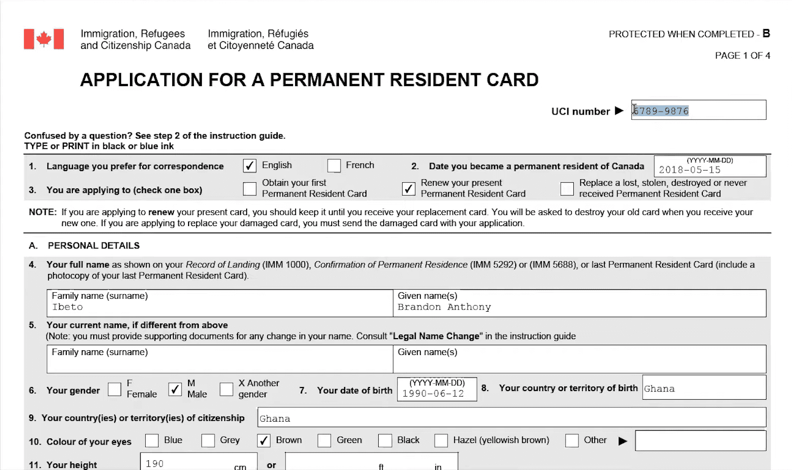 Permanent Resident Card Renewal Online Application How To 40 OFF