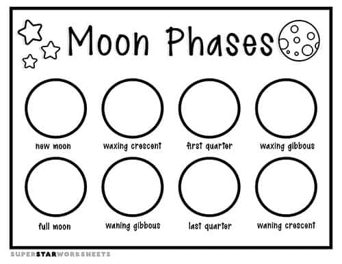 lunar cycle worksheet