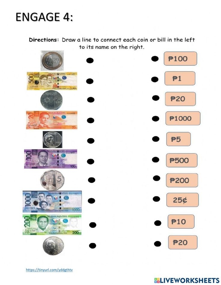 Philippine Money Interactive Worksheet Money Worksheets Kindergarten