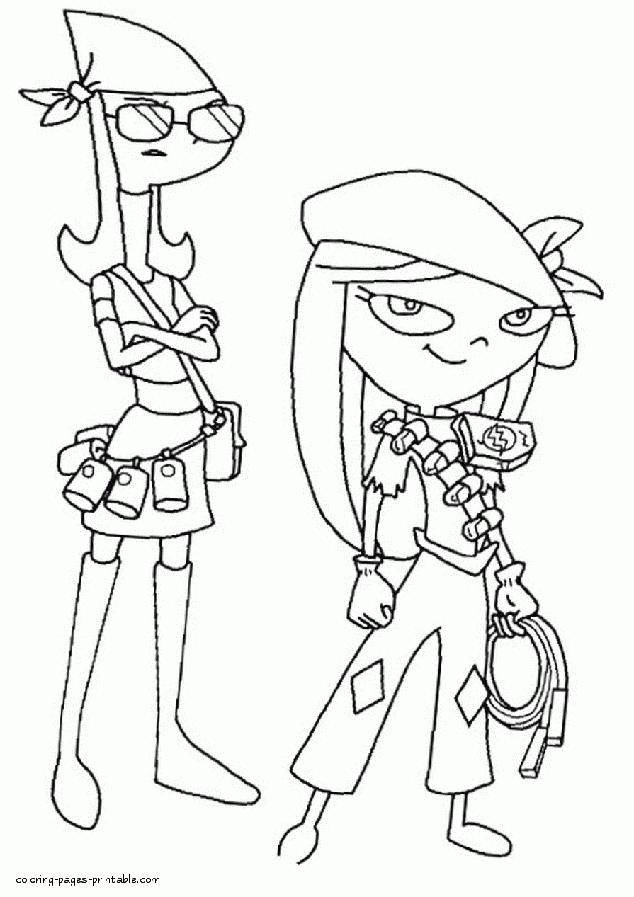 Phineas And Ferb Coloring Page COLORING PAGES PRINTABLE COM
