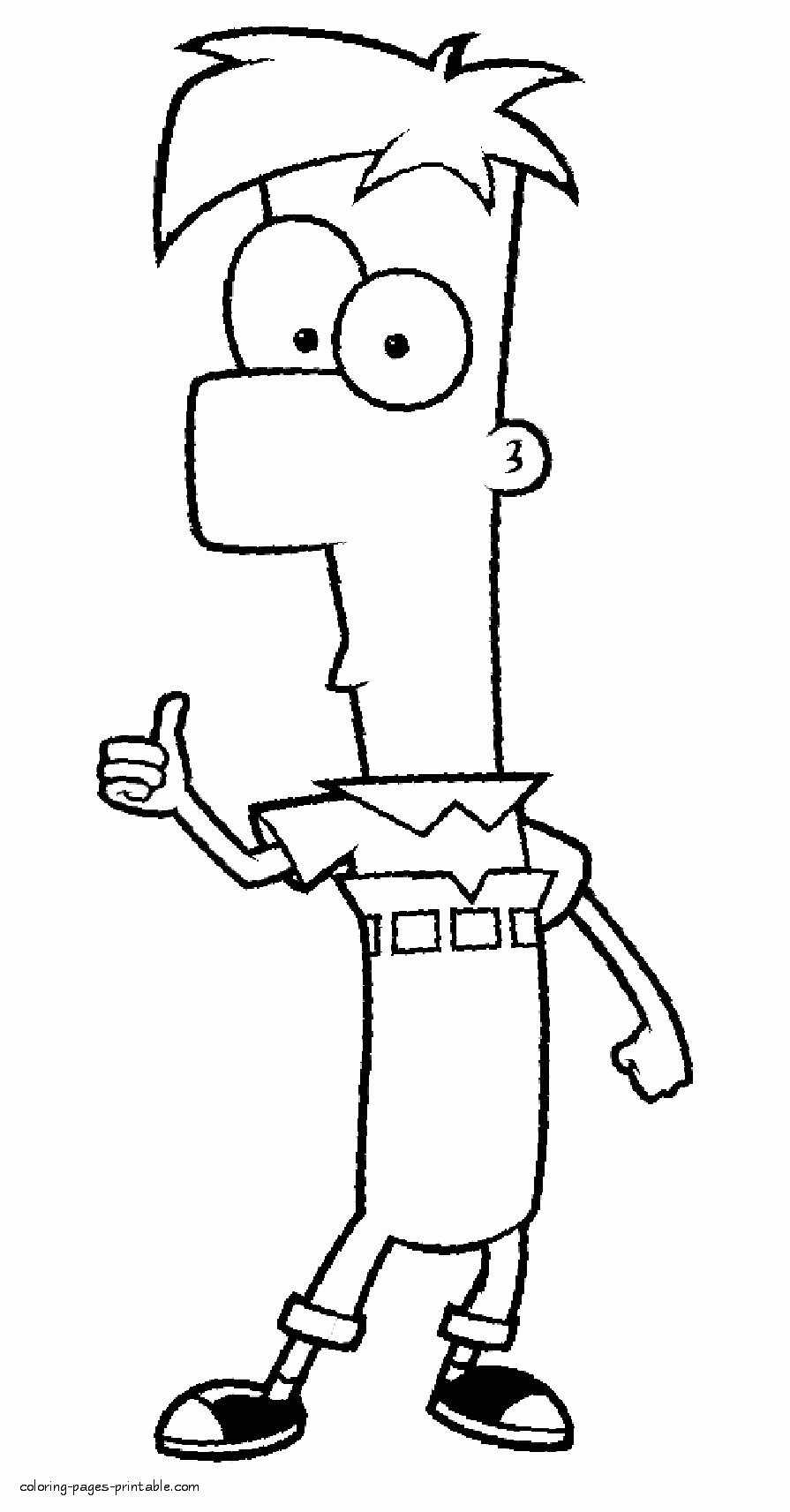 Phineas And Ferb Coloring Pages COLORING PAGES PRINTABLE COM