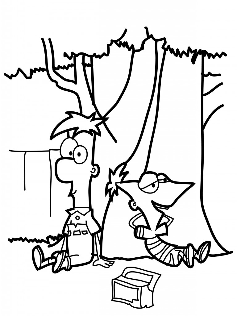 Phineas And Ferb Coloring Pages