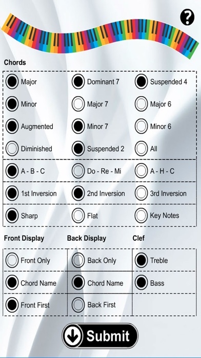 piano chords flash cards printable