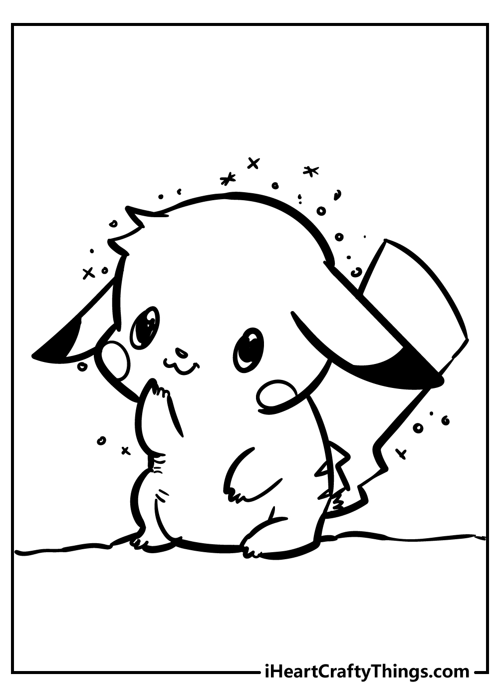 free coloring pages of pikachu