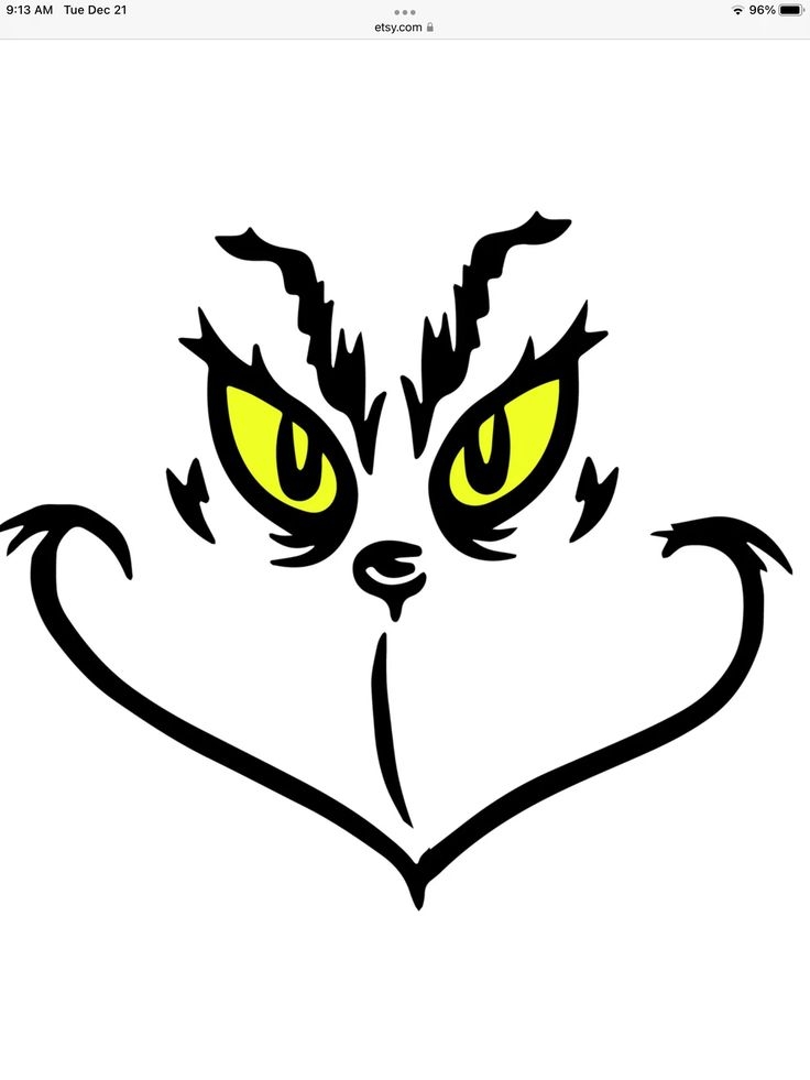 free printable grinch face template