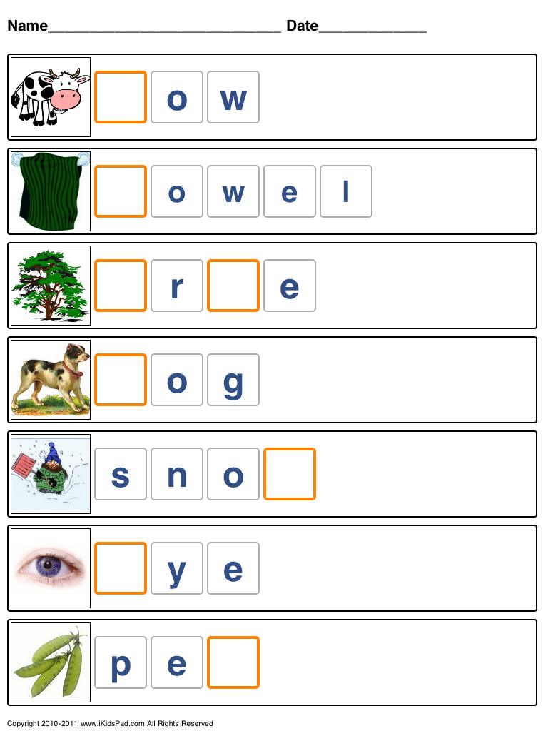 printable spelling games for kids