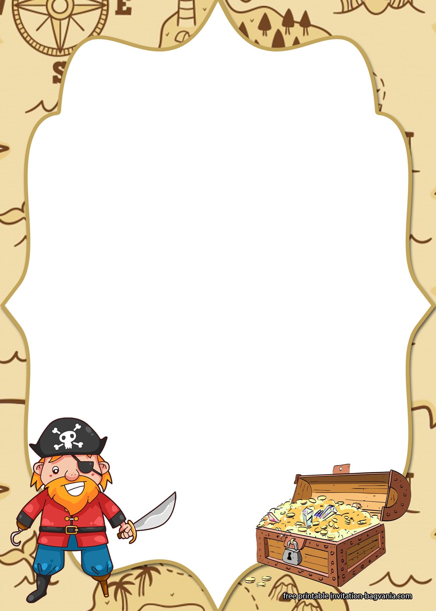 Pirate Invitation Template Printable Word Searches