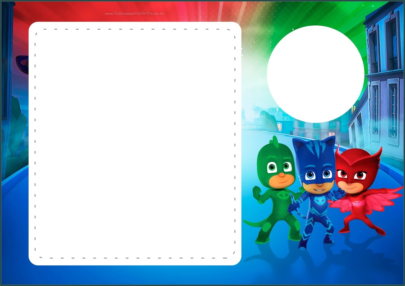 Pj Mask Invitation Template Template 1 Resume Examples PV8XOE23JQ