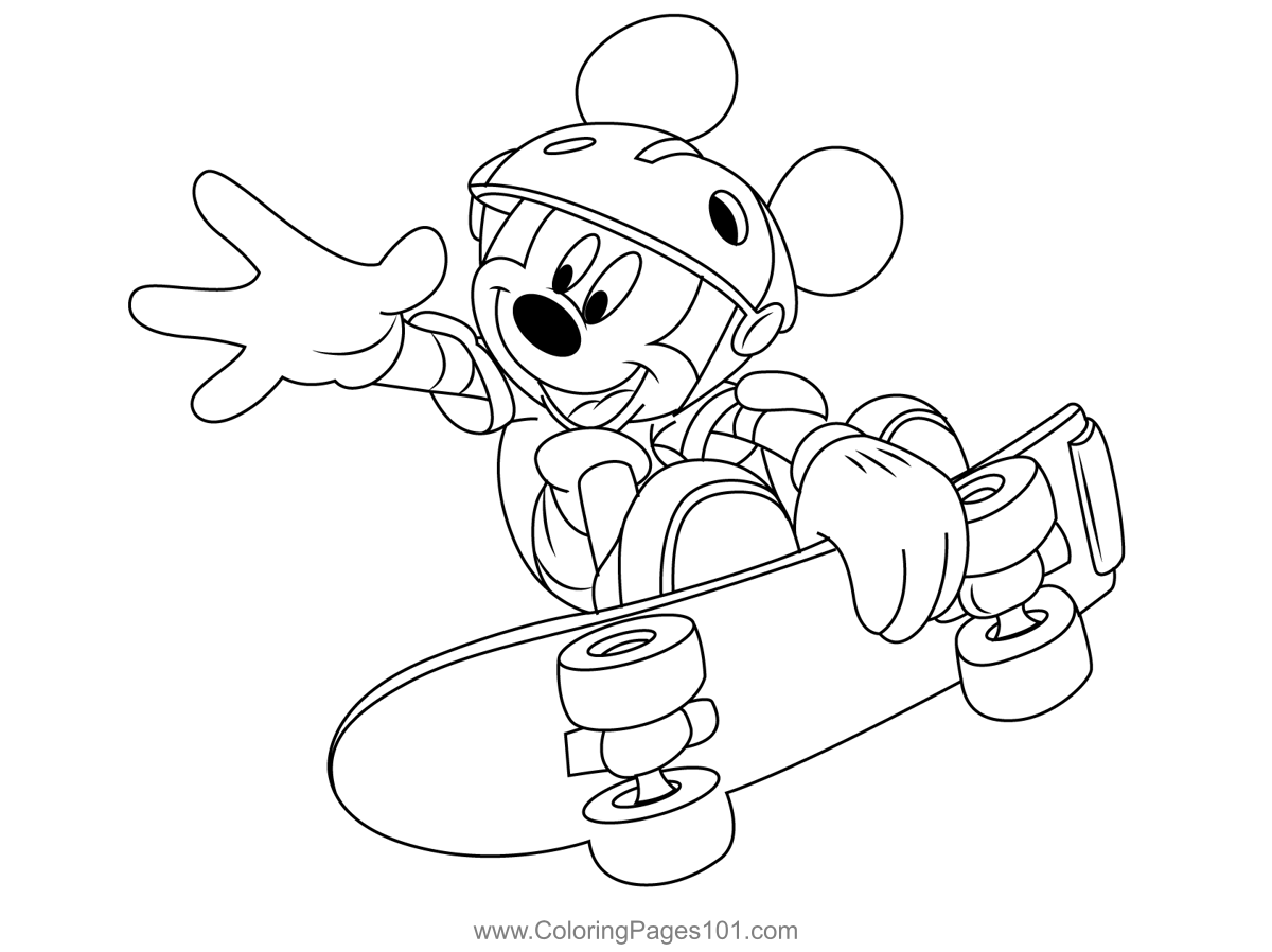 Play Mickey Mouse Coloring Page For Kids Free Mickey Mouse Printable 