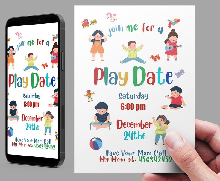 Playdate Invitation Template Dev onallcylinders