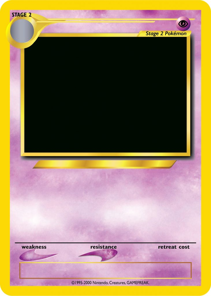Pokemon Card Template Beepmunk Blank Pokemon Card Printable 