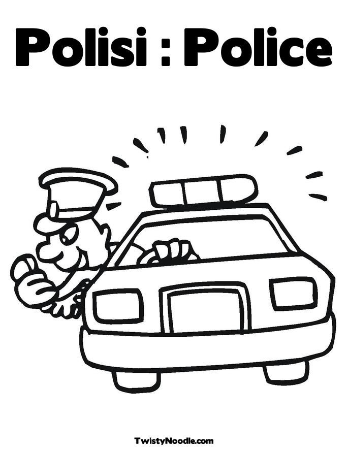 Police Color Pages Coloring Home