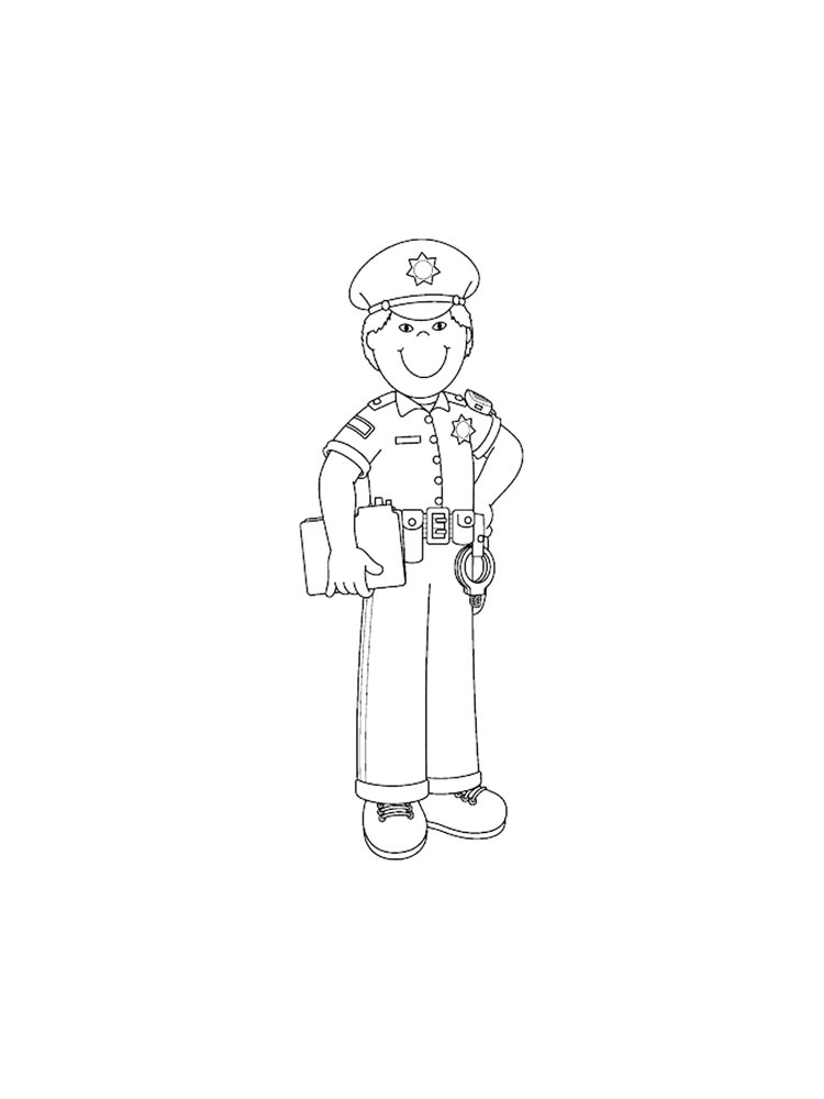 Police Officer Coloring Pages