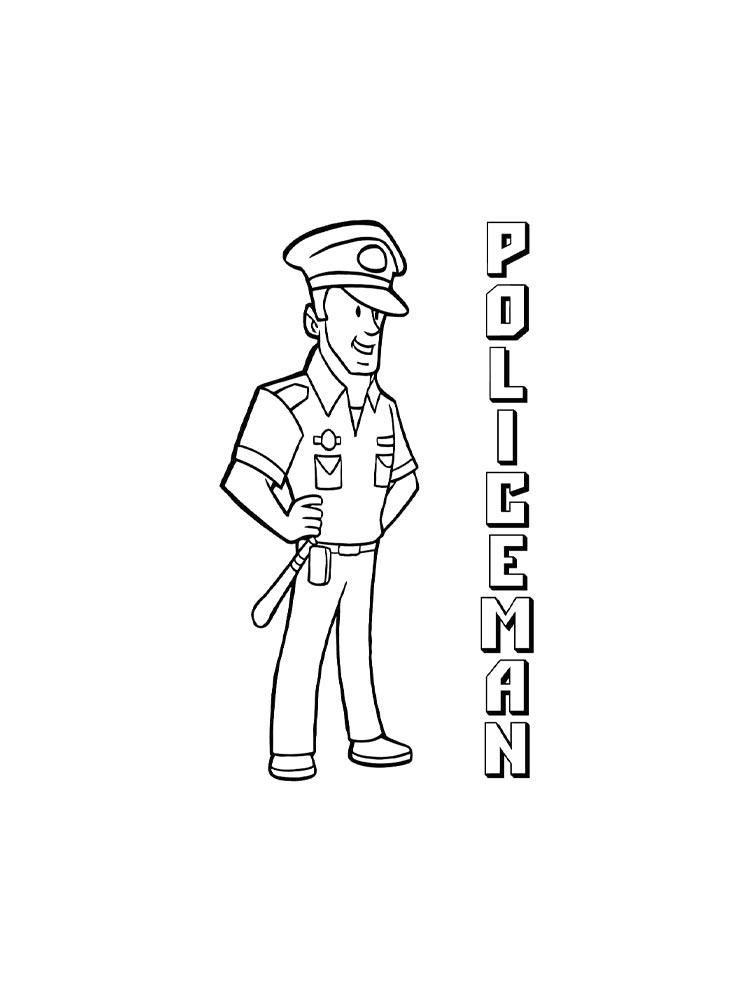Police Officer Coloring Pages