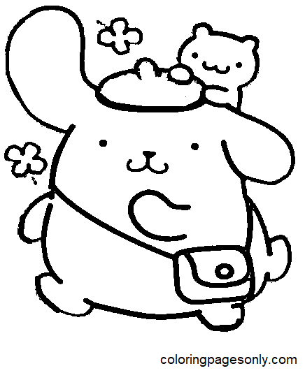 Pom Pom Purin Coloring Pages
