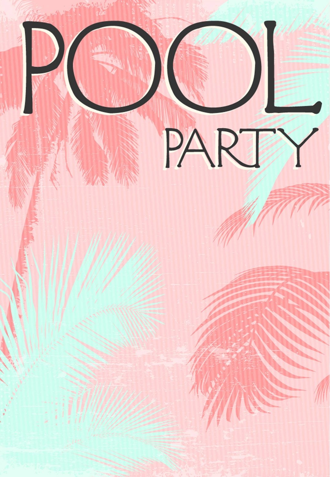 bbq pool party invite template