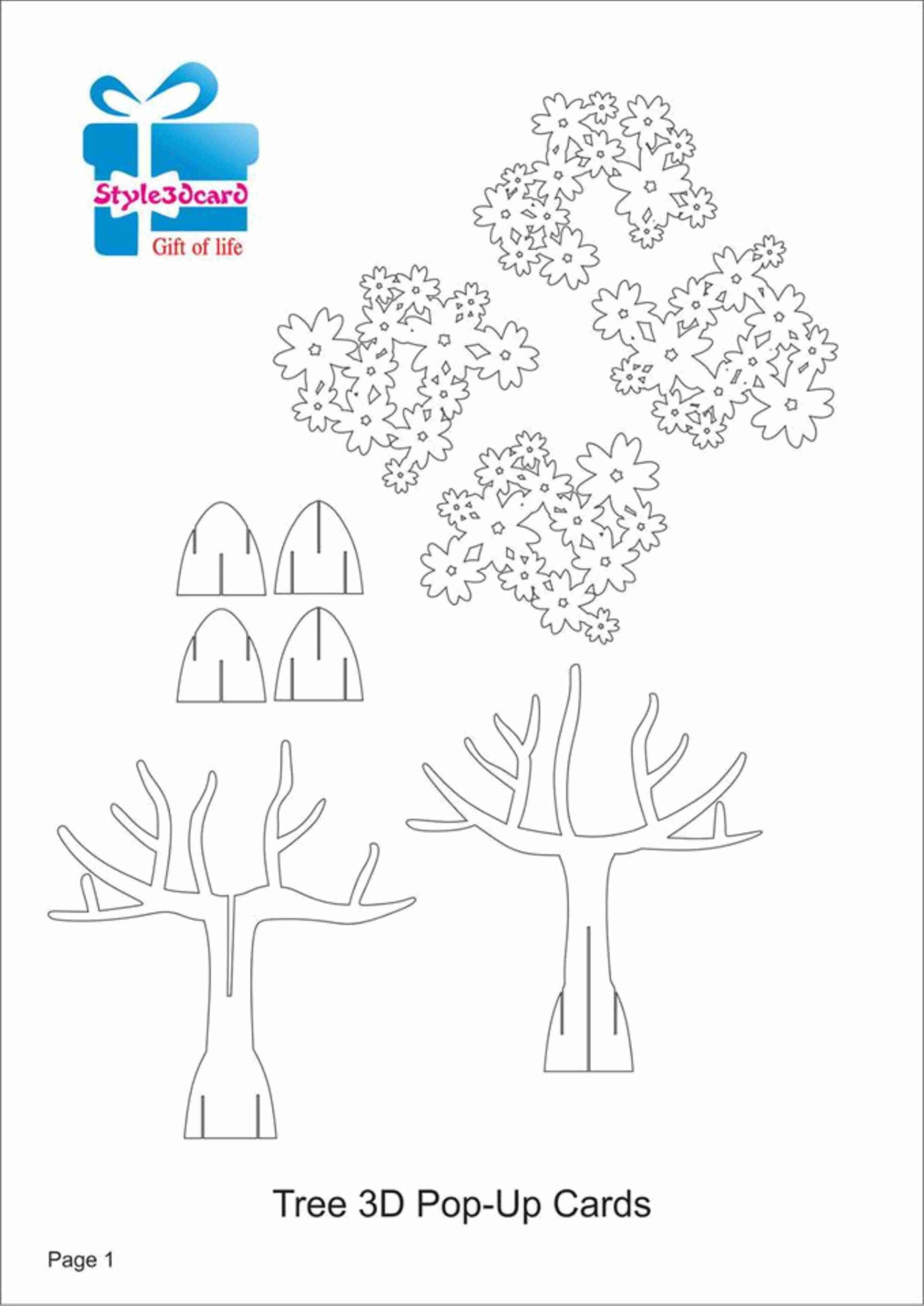 pop up card printable