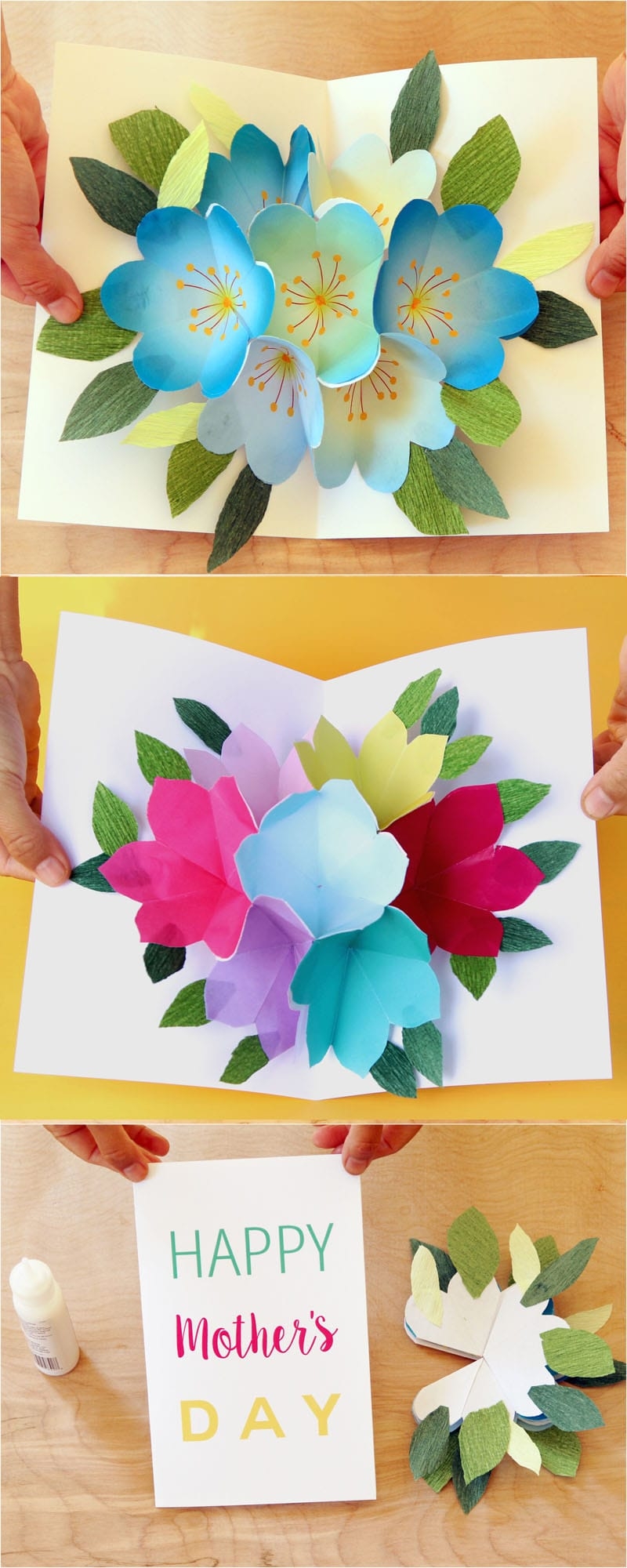 Pop Up Flowers DIY Printable Mother 39 s Day Card A Piece Of Rainbow