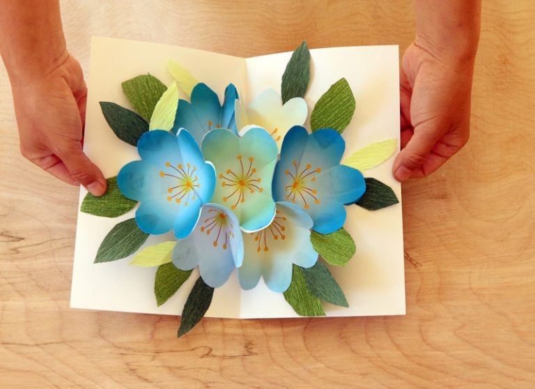 Pop Up Flowers DIY Printable Mother 39 s Day Card A Piece Of Rainbow