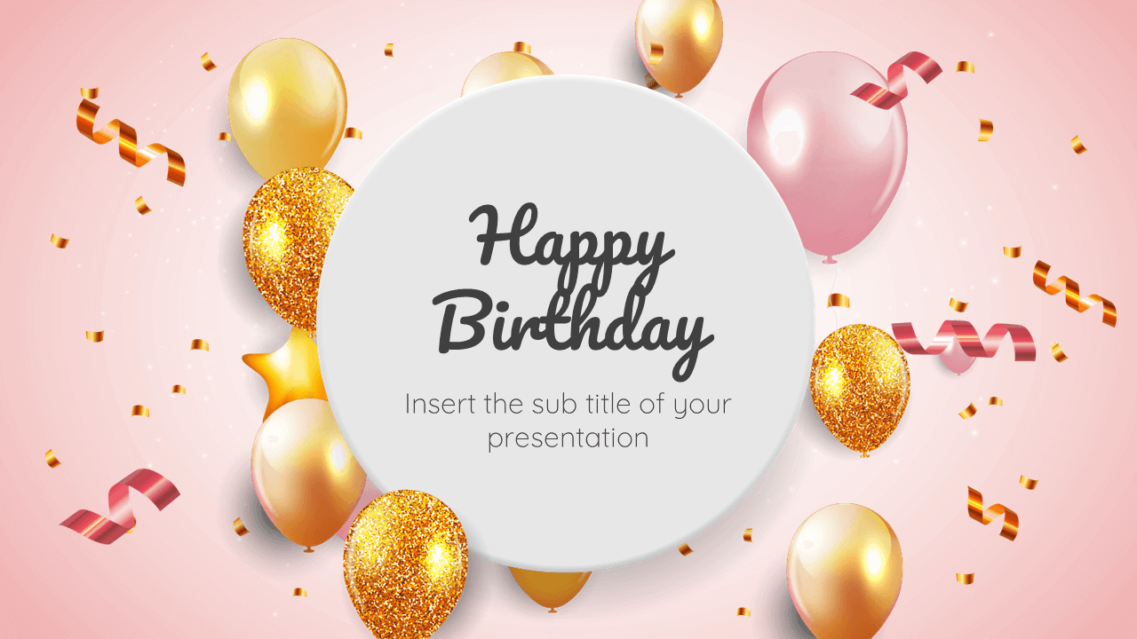 birthday invitation card powerpoint template