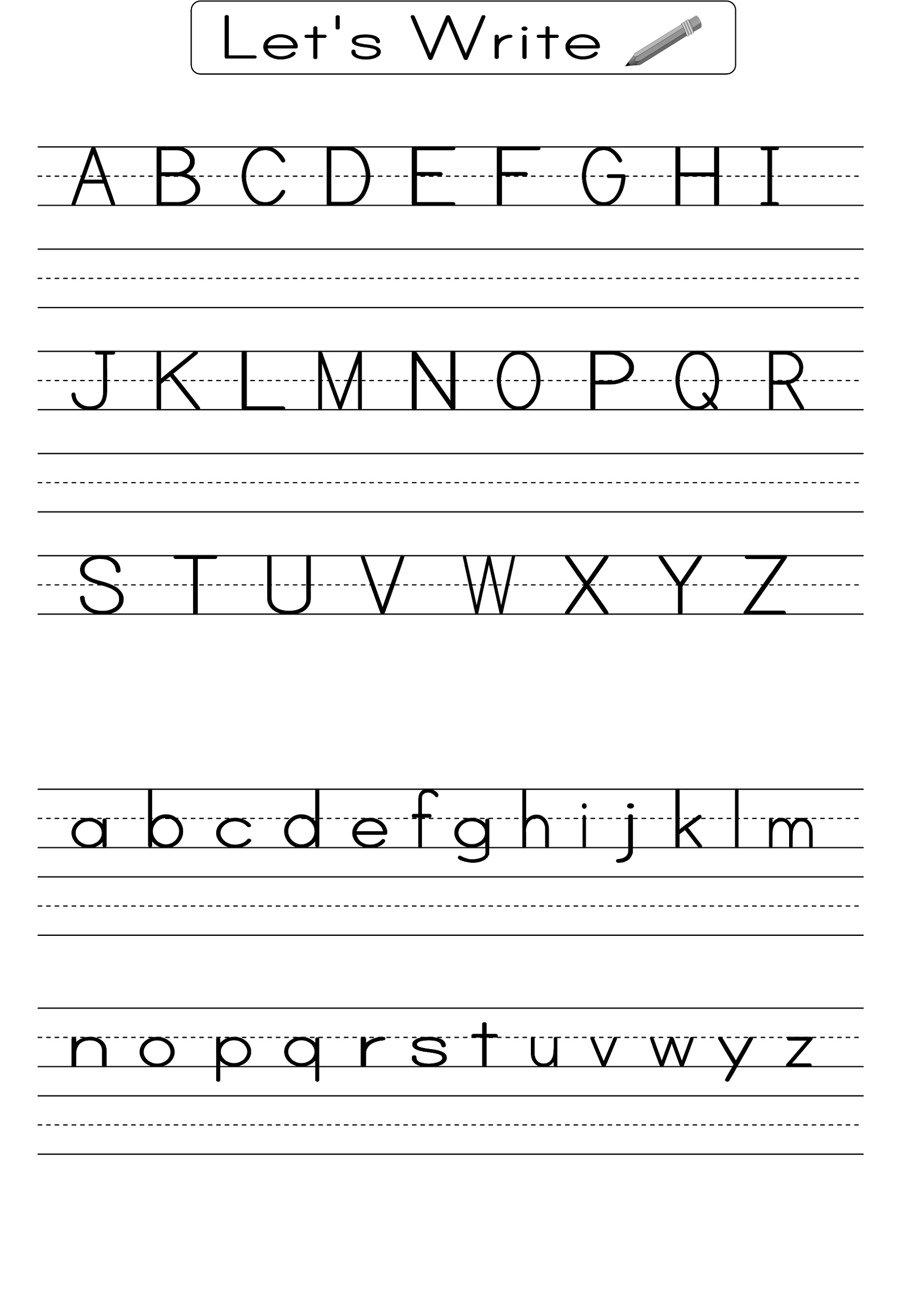 free printable alphabet practice worksheet