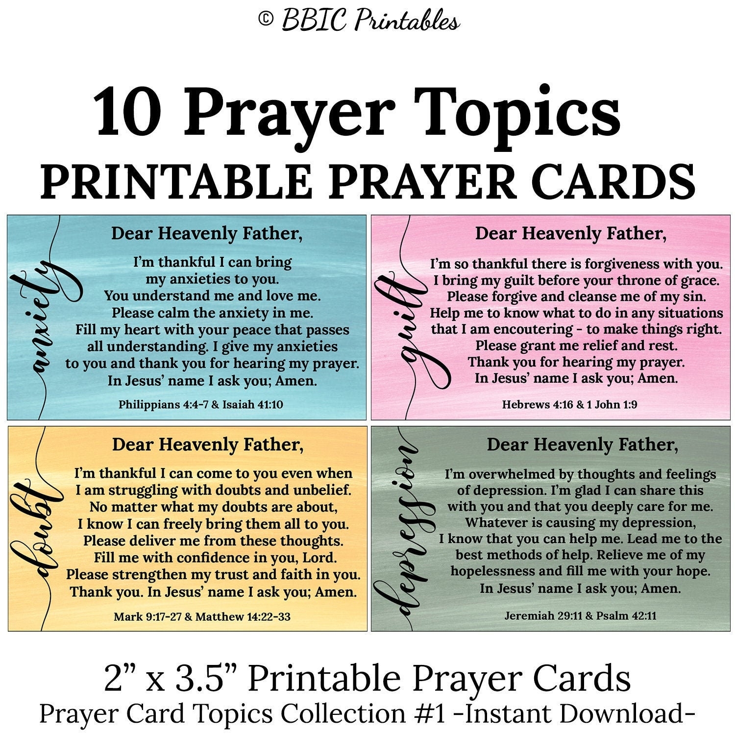 Prayer Card Printable