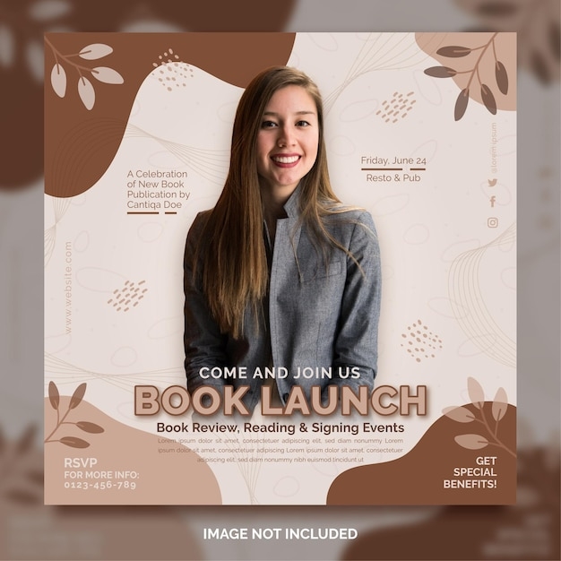 book invitation template